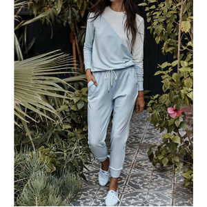 SUMMERSALT The Softest French Terry Jogger in Powder Blue L